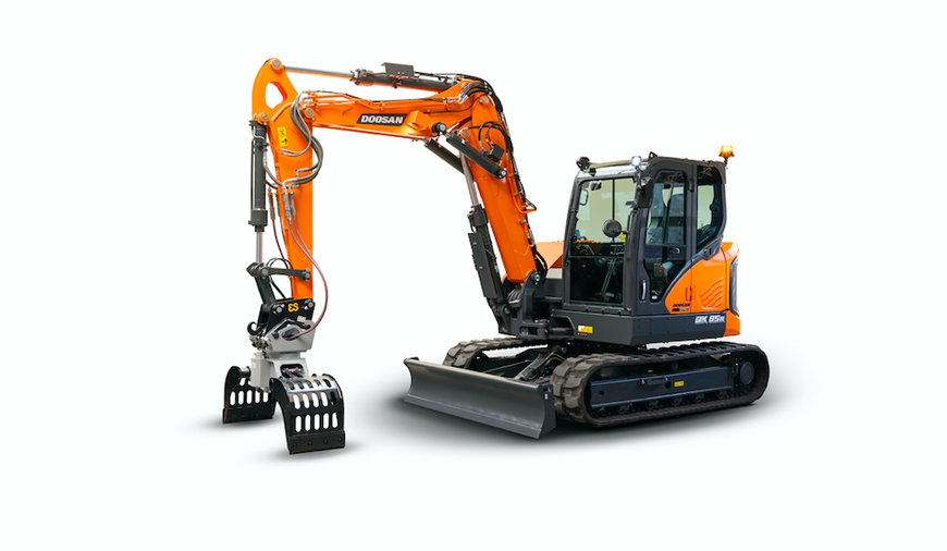 Doosan Launches New DX85R-7 8 tonne Mini-Excavator